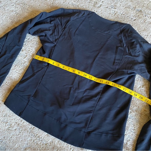 Arc'teryx Black Jacket Wool Lined Snap Front V Neck: Large - Picture 7 of 9